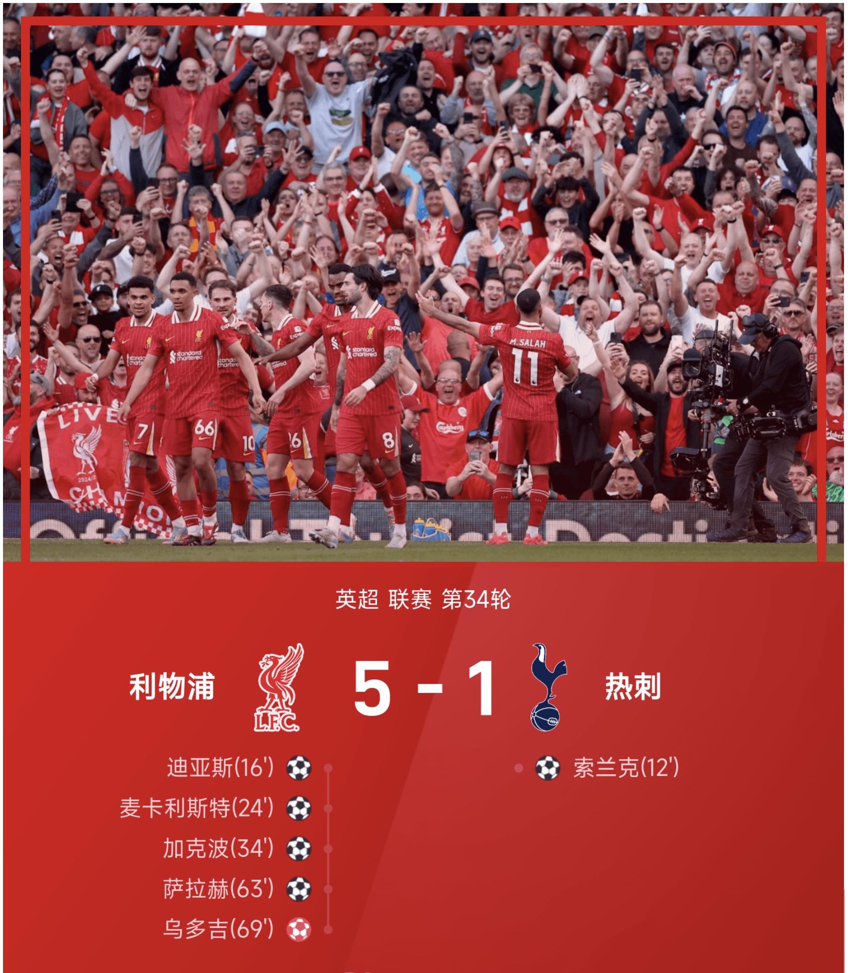 利物浦击败阿贾克斯，成功晋级欧冠半决赛！